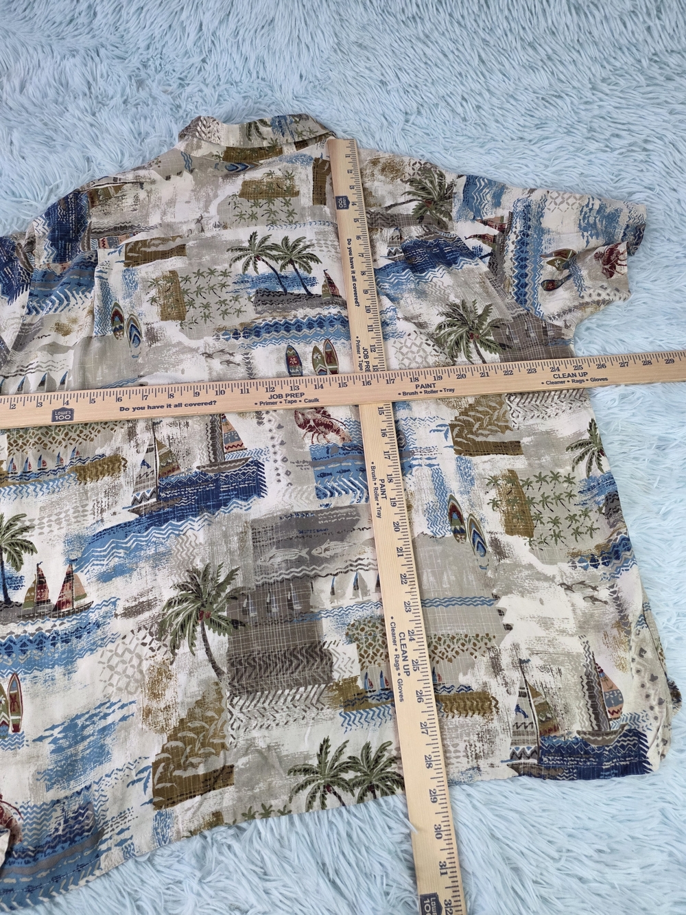 2 Batik Bay Men’s Tropical Hawaiian Button Down Shirt Palm Tree Size XXL - Picture 14 of 16
